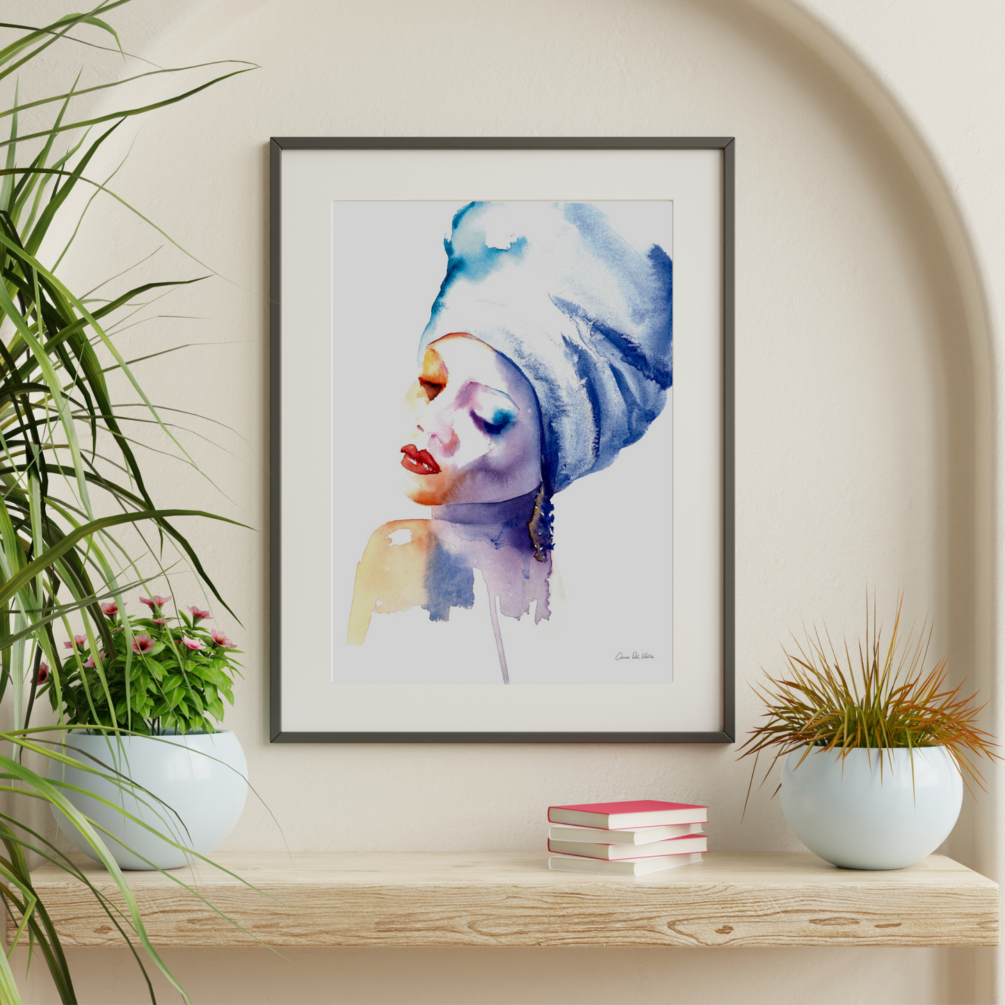 Woman in Blue
