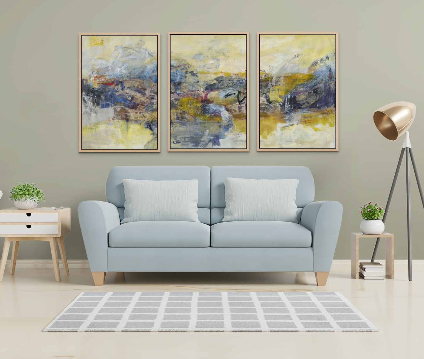 Textured Triptych set