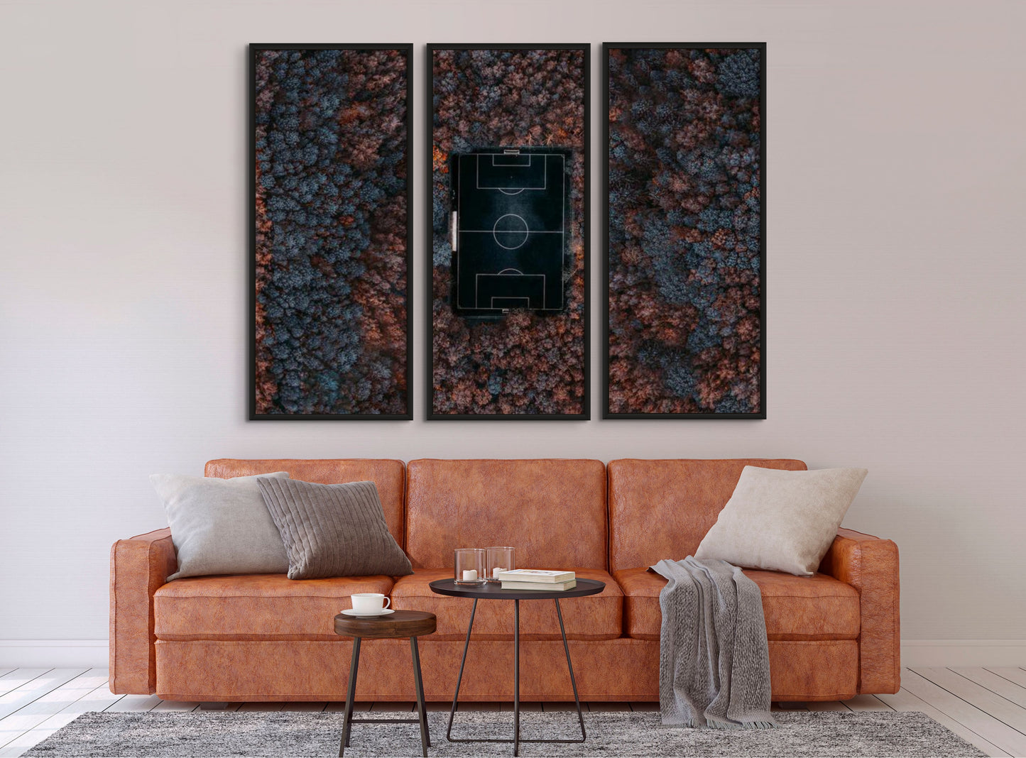 Playing in the forest Triptych