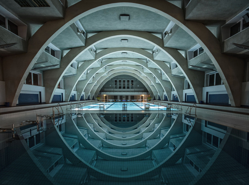 swimming @night