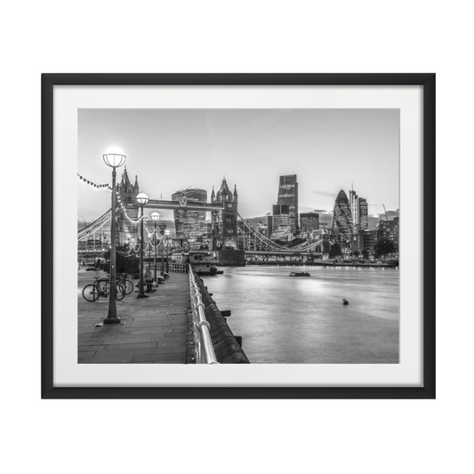 London Riverside Promenade with Tower bridge #2