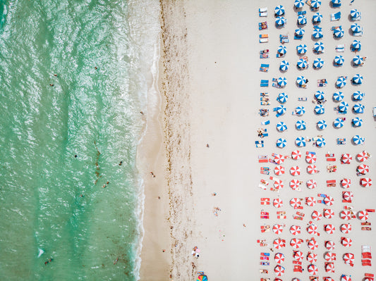 Miami Beach Florida, aerial view miami beach , drone view at sout beach Miami