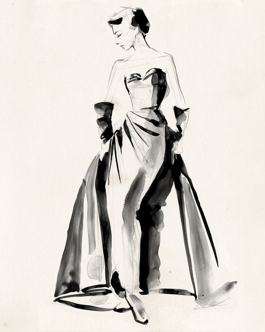 Vintage Costume Sketch I