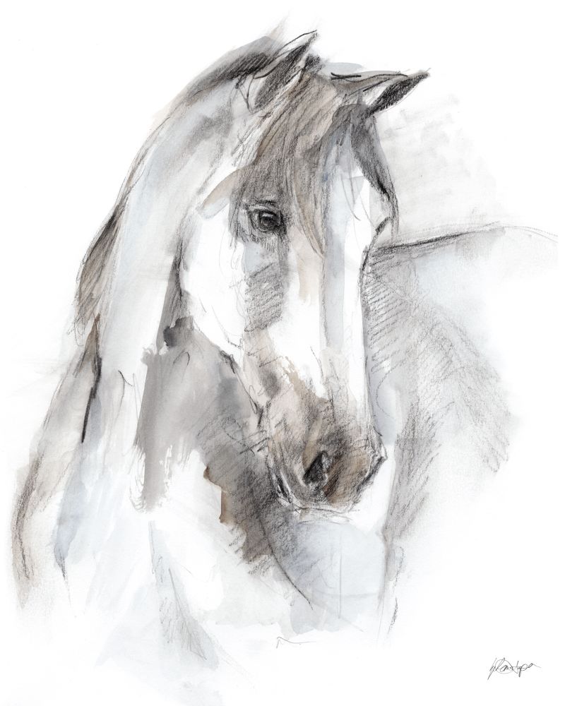 Watercolor Equine Study I