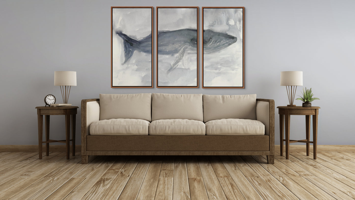 Blue Whale Triptych