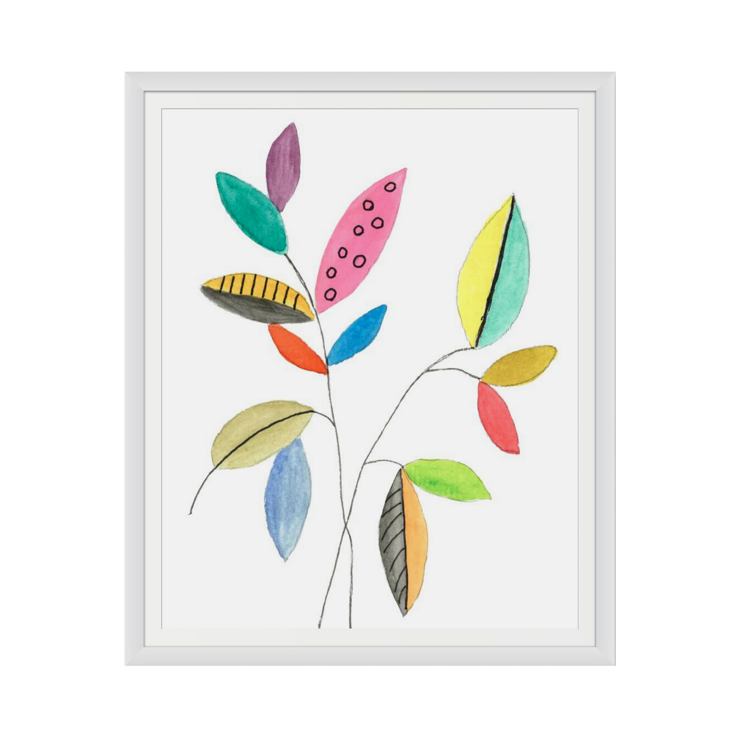 Color Pop Leaves III