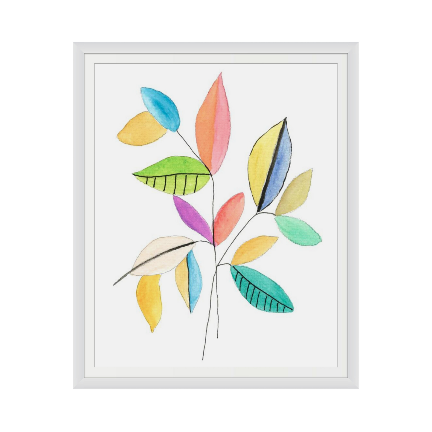 Color Pop Leaves I