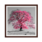 Tree on a hill, pink