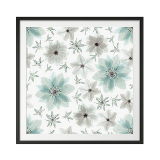 Clematis flowers surface patterns design