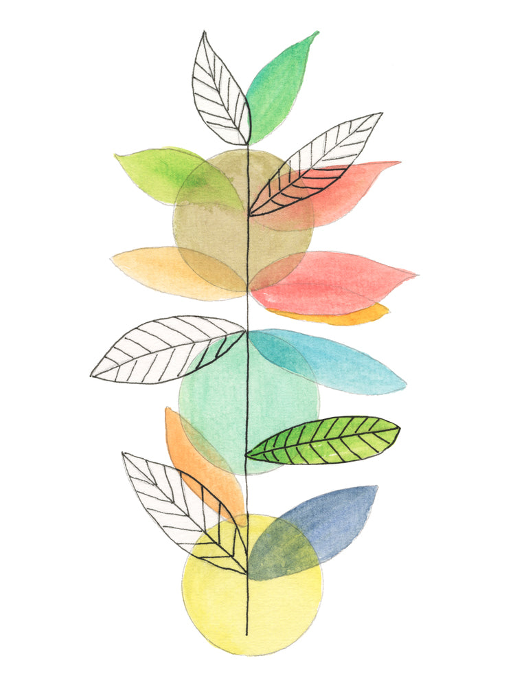 Moon Rising Leaves II