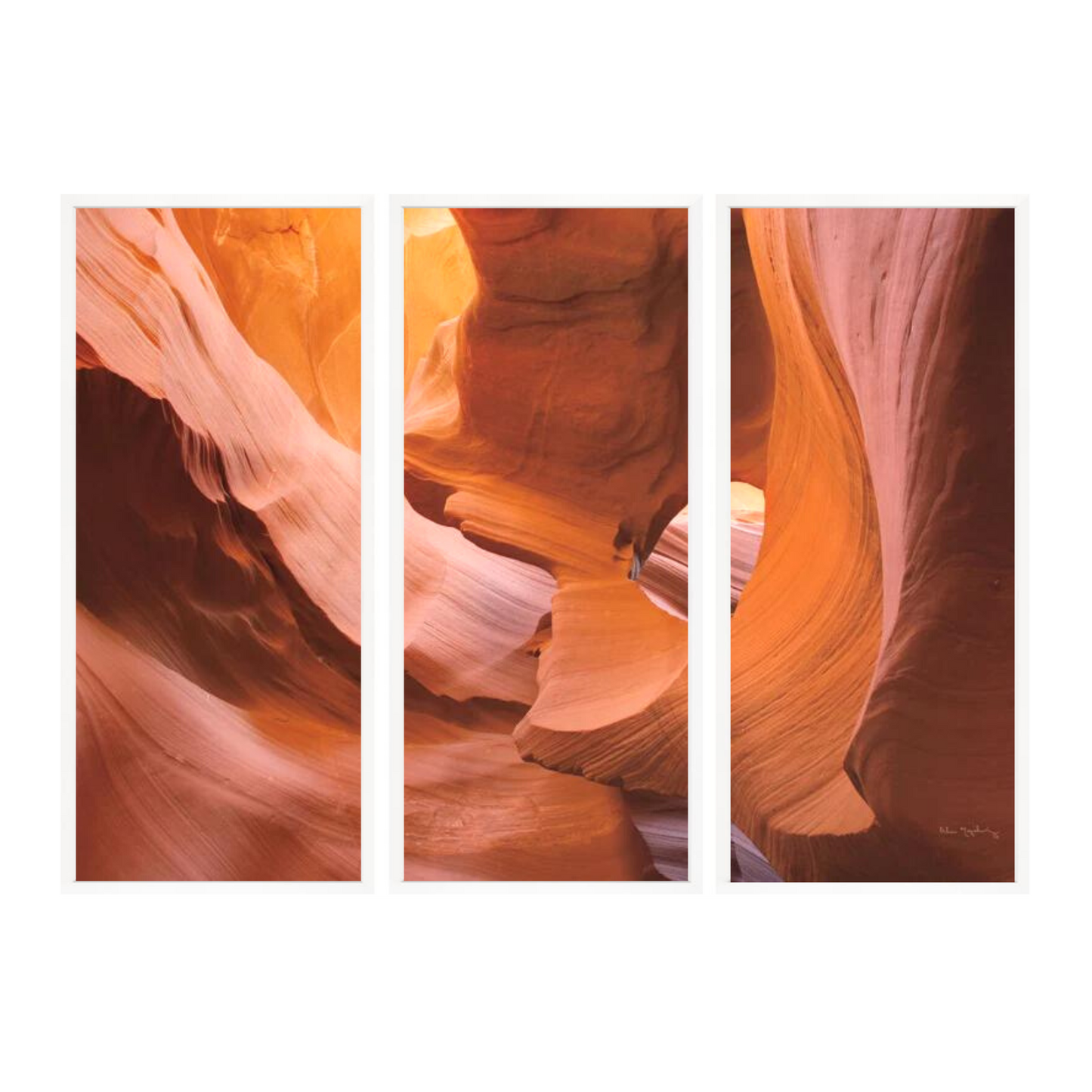 Lower Antelope Canyon II Triptych