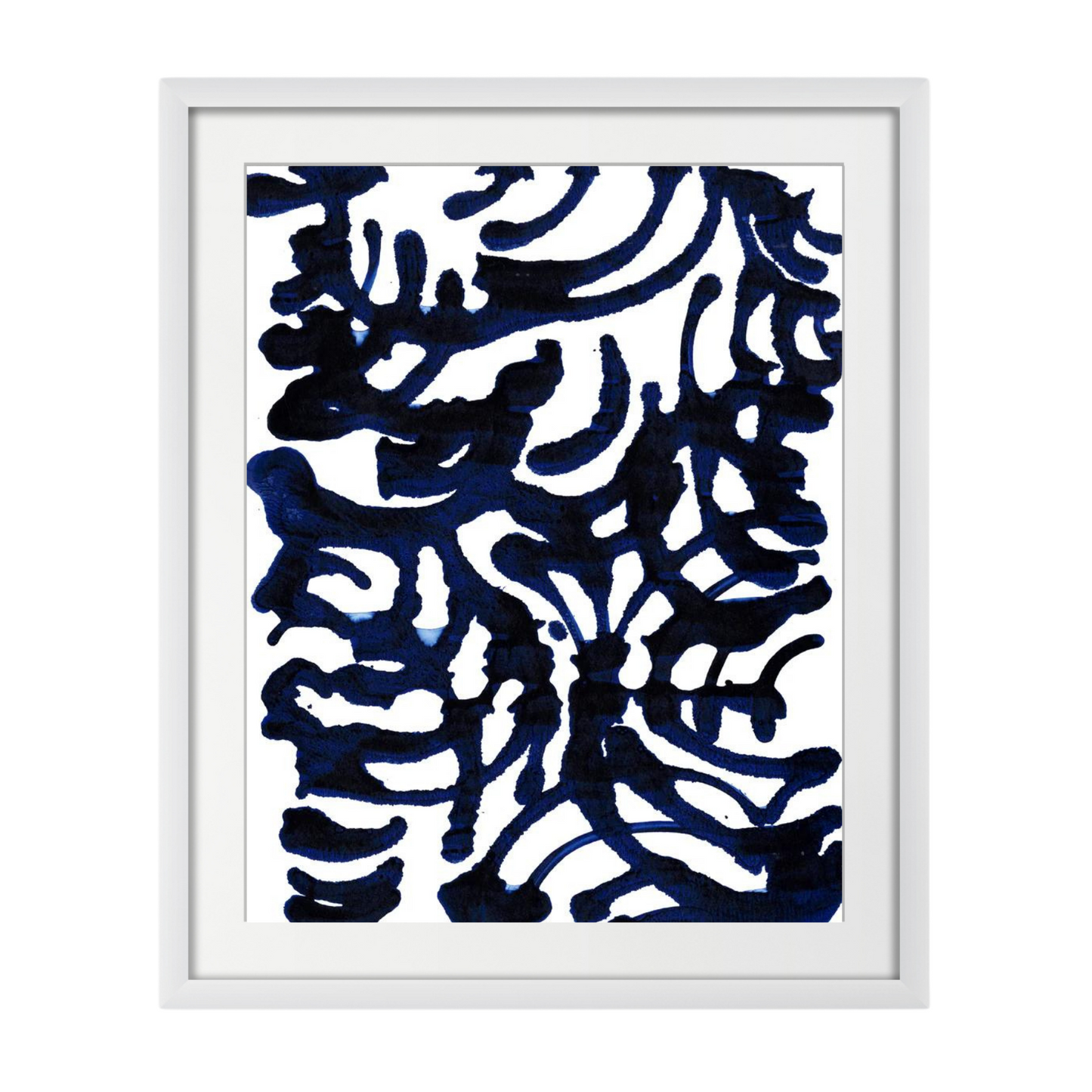 Indigo Swirls I