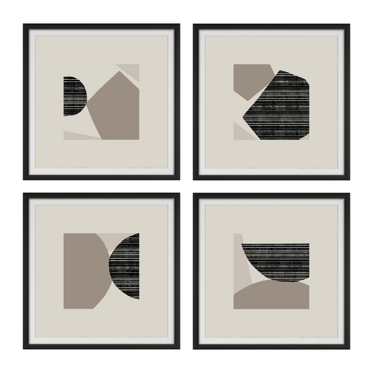 Fragmented Shapes set of 4