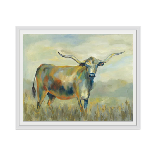 Colorful Longhorn Cow