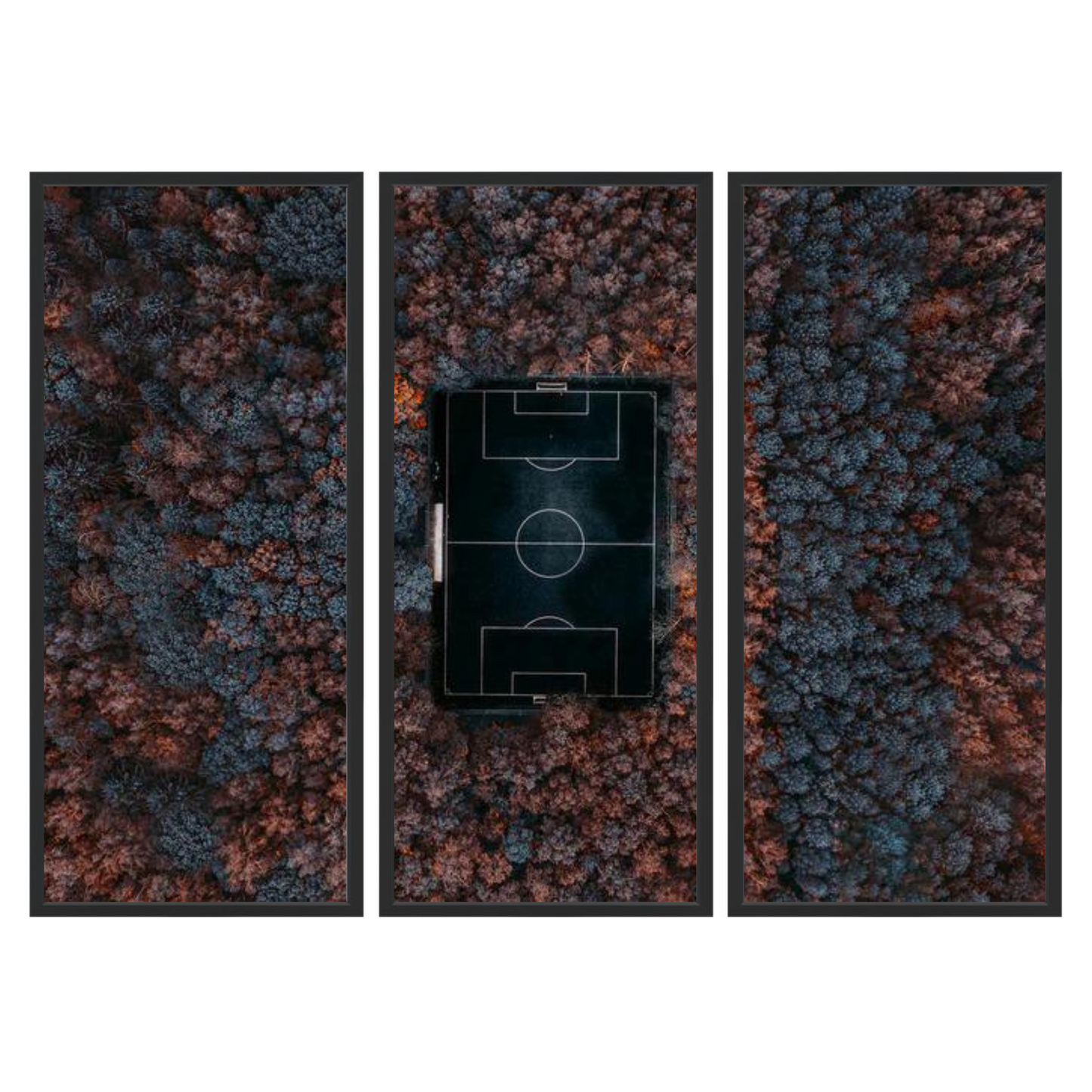 Playing in the forest Triptych