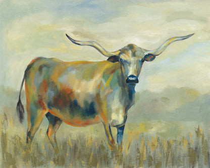 Colorful Longhorn Cow