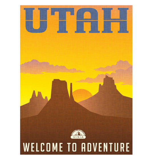 Utah travel poster