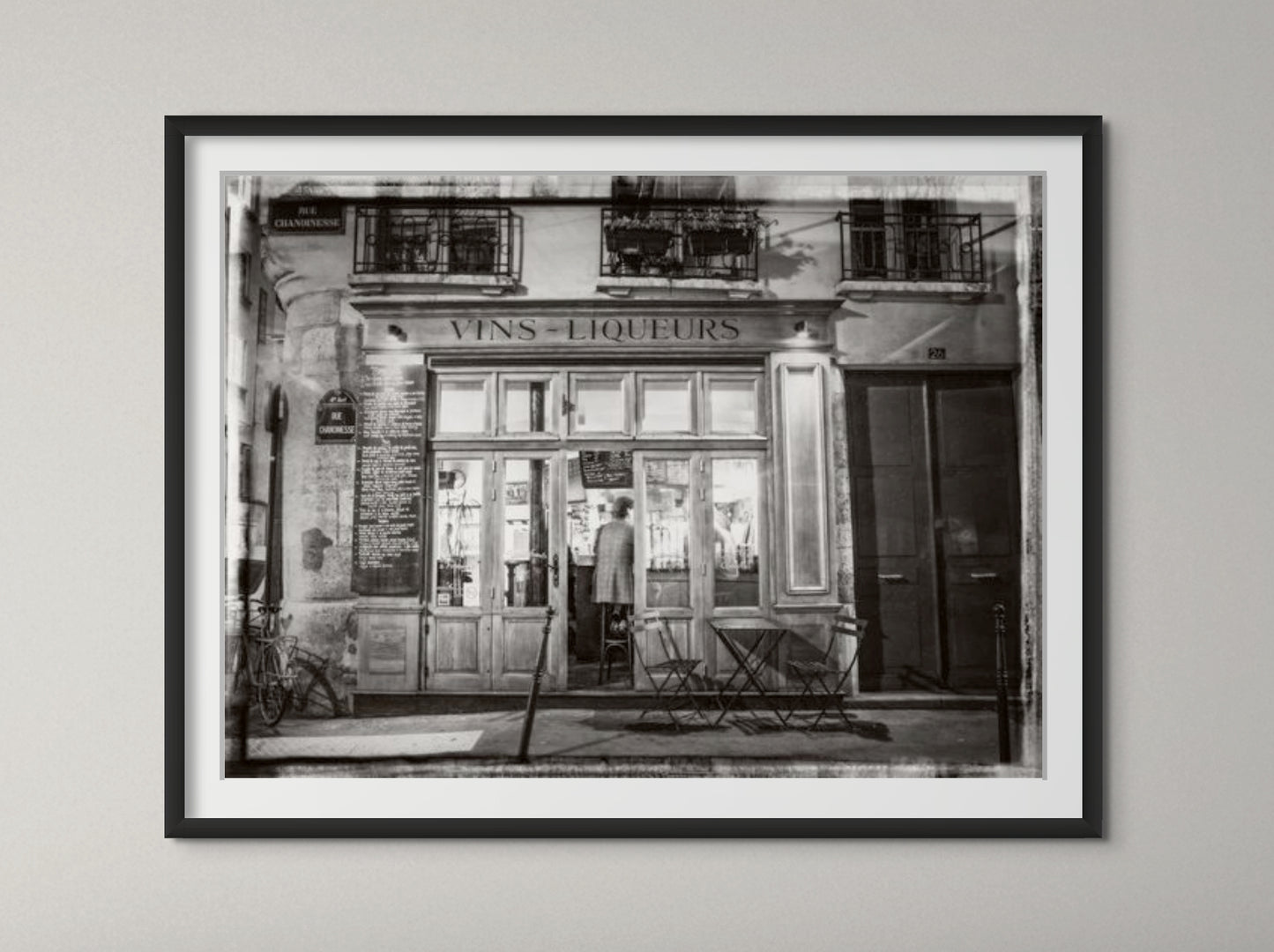 Cafe on street of Montmartre, Paris