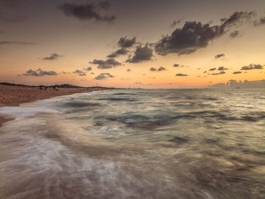 Sea at dusk, Israel