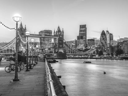London Riverside Promenade with Tower bridge #2