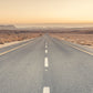 Desert road at sunrise, Israel