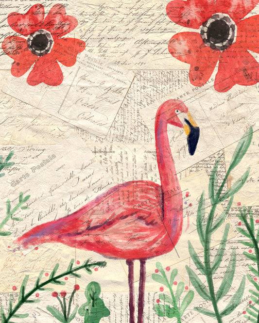 Postcard Flamingo 1